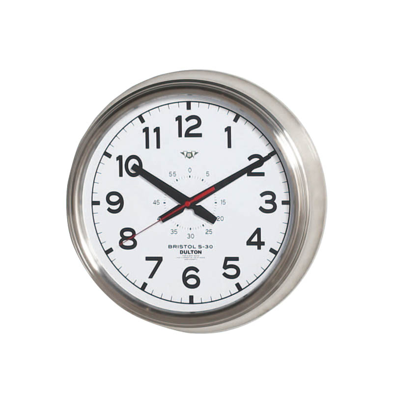 DULTON WALL CLOCK BRISTOL S-30 WHITE φ305mm D.65mm