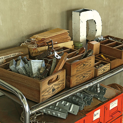 DULTON 12 PARTITION WOODEN BOX H65 H.65mm W.275mm D.365mm Inside H.55mm W.80mm D.80mm/each