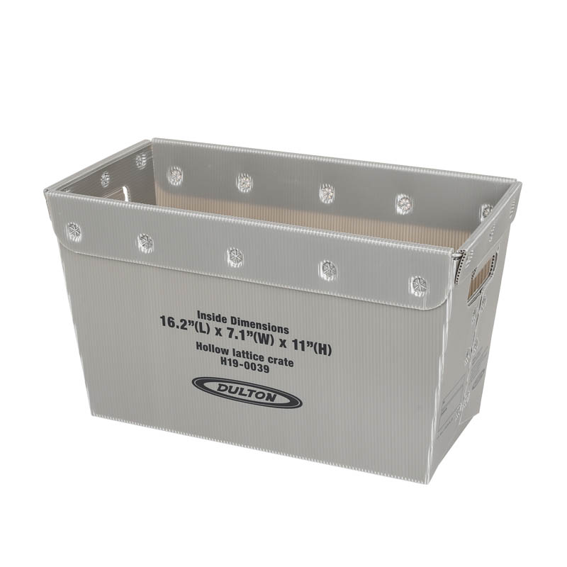 GRAY/H.290mm W.500mm D.270mm/DULTON/ダルトン/HOLLOW LATTICE CRATE L/H19-0039L