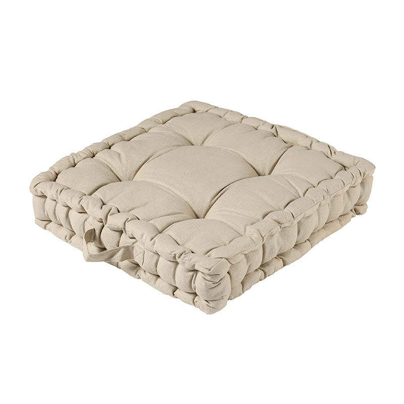 BEIGE/T19-0086/WASHED COTTON SQUARE BOX CUSHION/DULTON/ダルトン