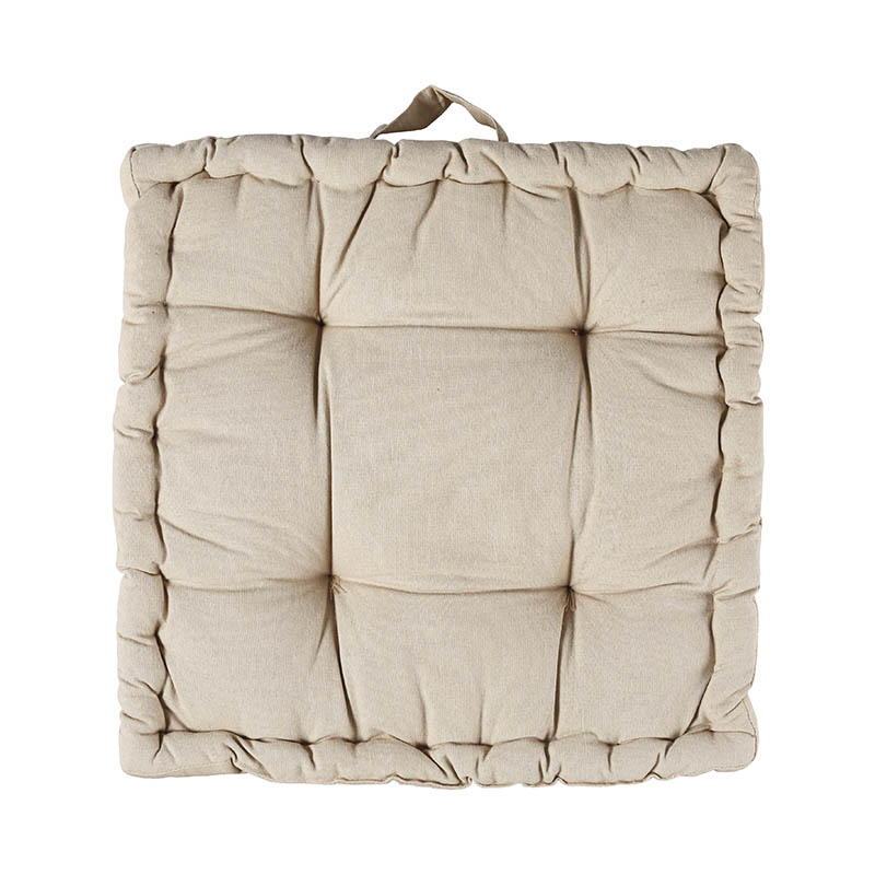 BEIGE/T19-0086/WASHED COTTON SQUARE BOX CUSHION/DULTON/ダルトン
