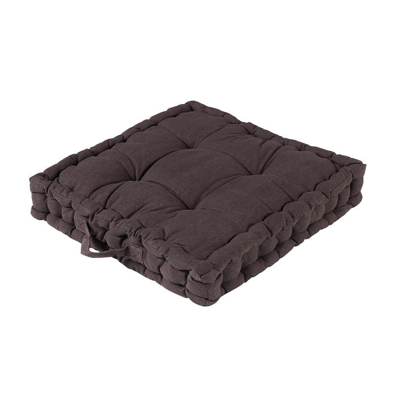 PURPLE/T19-0086/WASHED COTTON SQUARE BOX CUSHION/DULTON/ダルトン