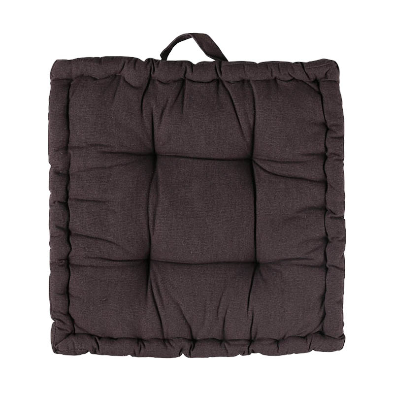 PURPLE/T19-0086/WASHED COTTON SQUARE BOX CUSHION/DULTON/ダルトン