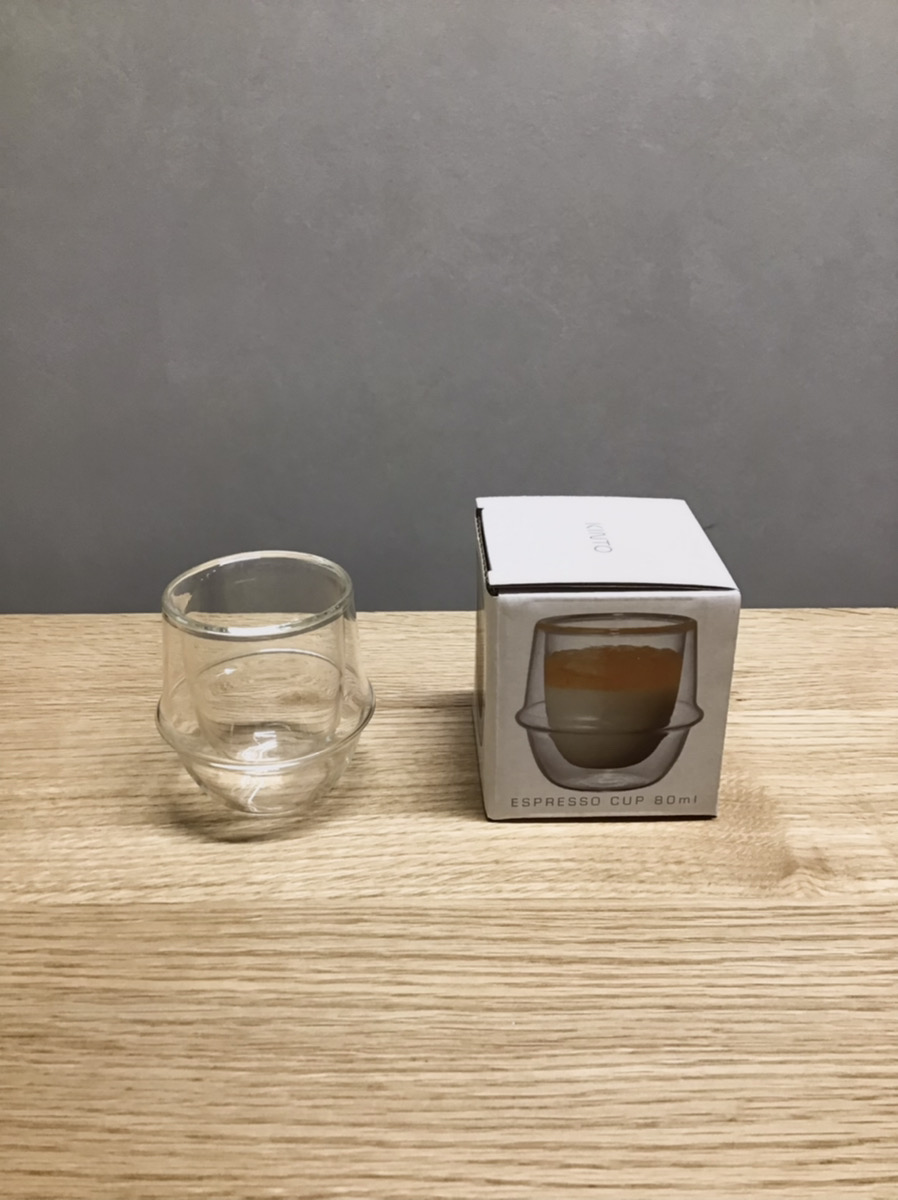KRONOS ダブルウォール エスプレッソカップ 80ml/KINTO/キントー/耐熱ガラス