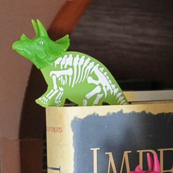 DULTON BOOKMARK TRICERATOPS GLOW