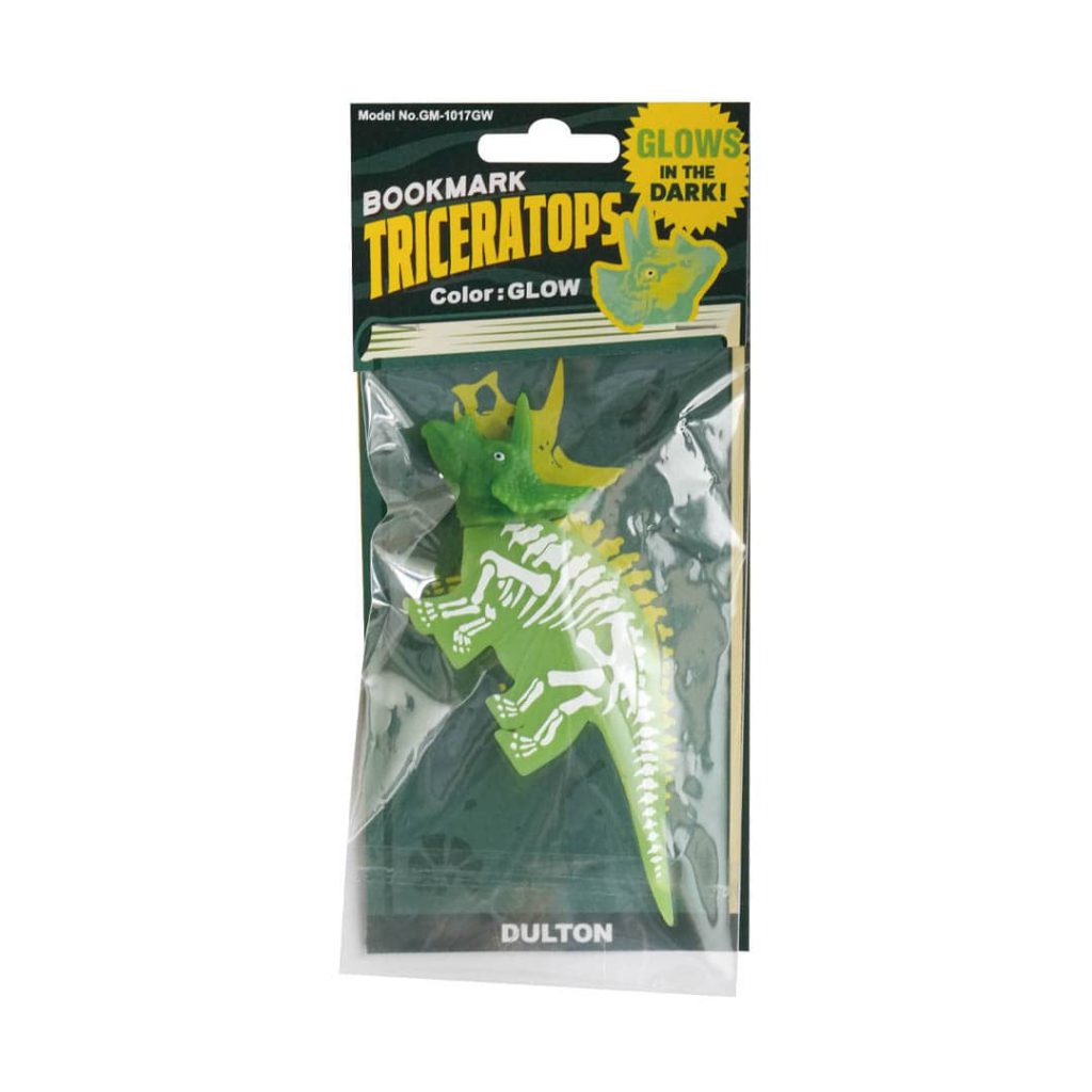 DULTON BOOKMARK TRICERATOPS GLOW